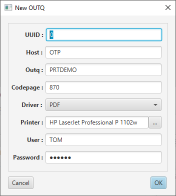 Printer2 Config